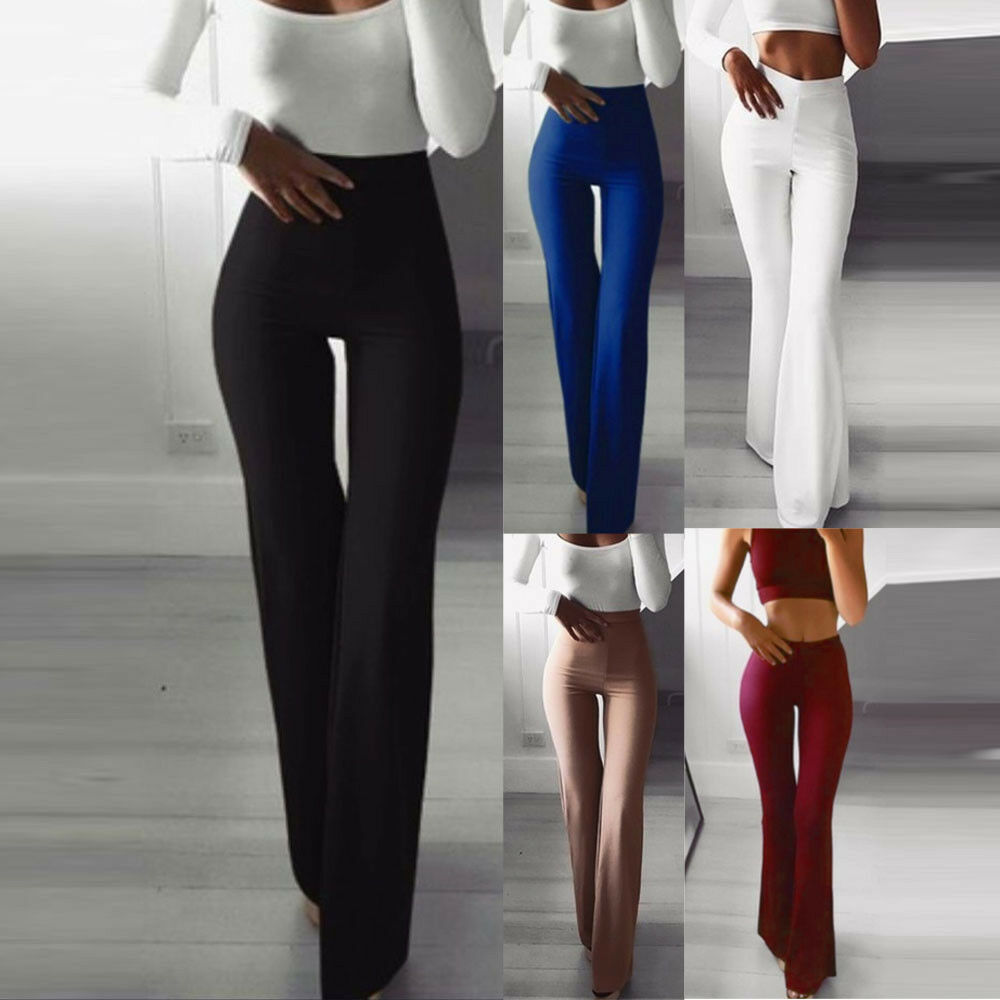 Bootcut Dress Pants For Women -stretch Comfy Work Office Pull On Womens Pants