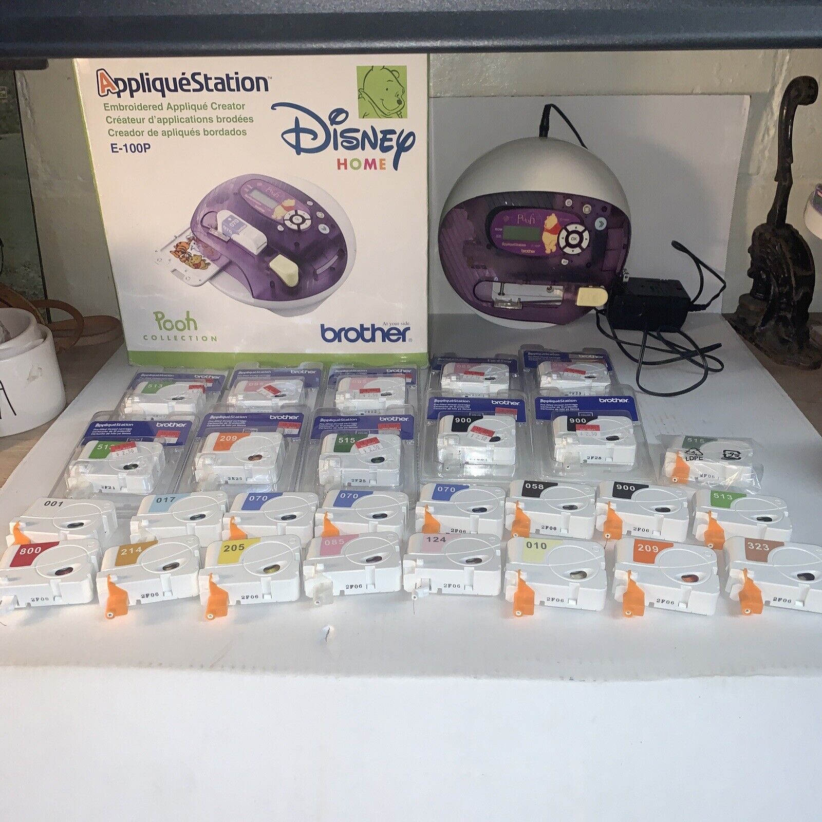 Disney Home Pooh Collection Brother Applique Station Embroidery Machine E-100p