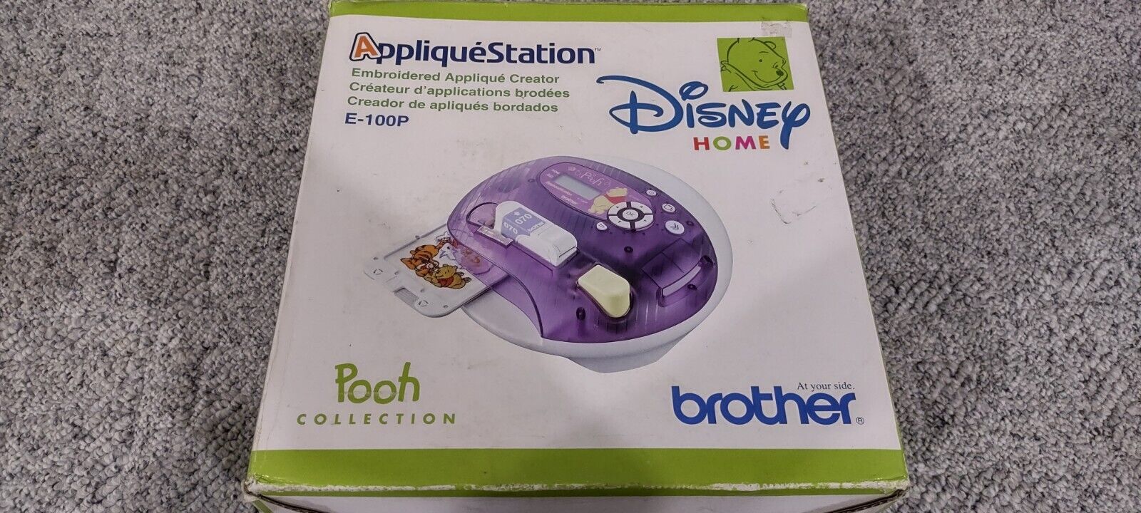 Disney Home Applique Station Brother E-100p Winnie The Pooh Embroidery