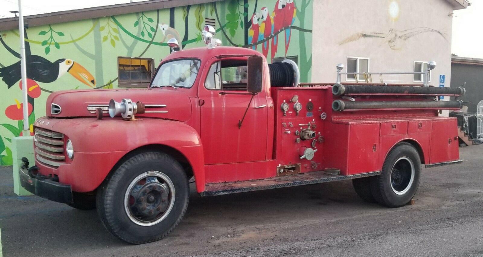 1949 Ford Fire Engine F7, Not Running At The Moment, Great Restoration Project