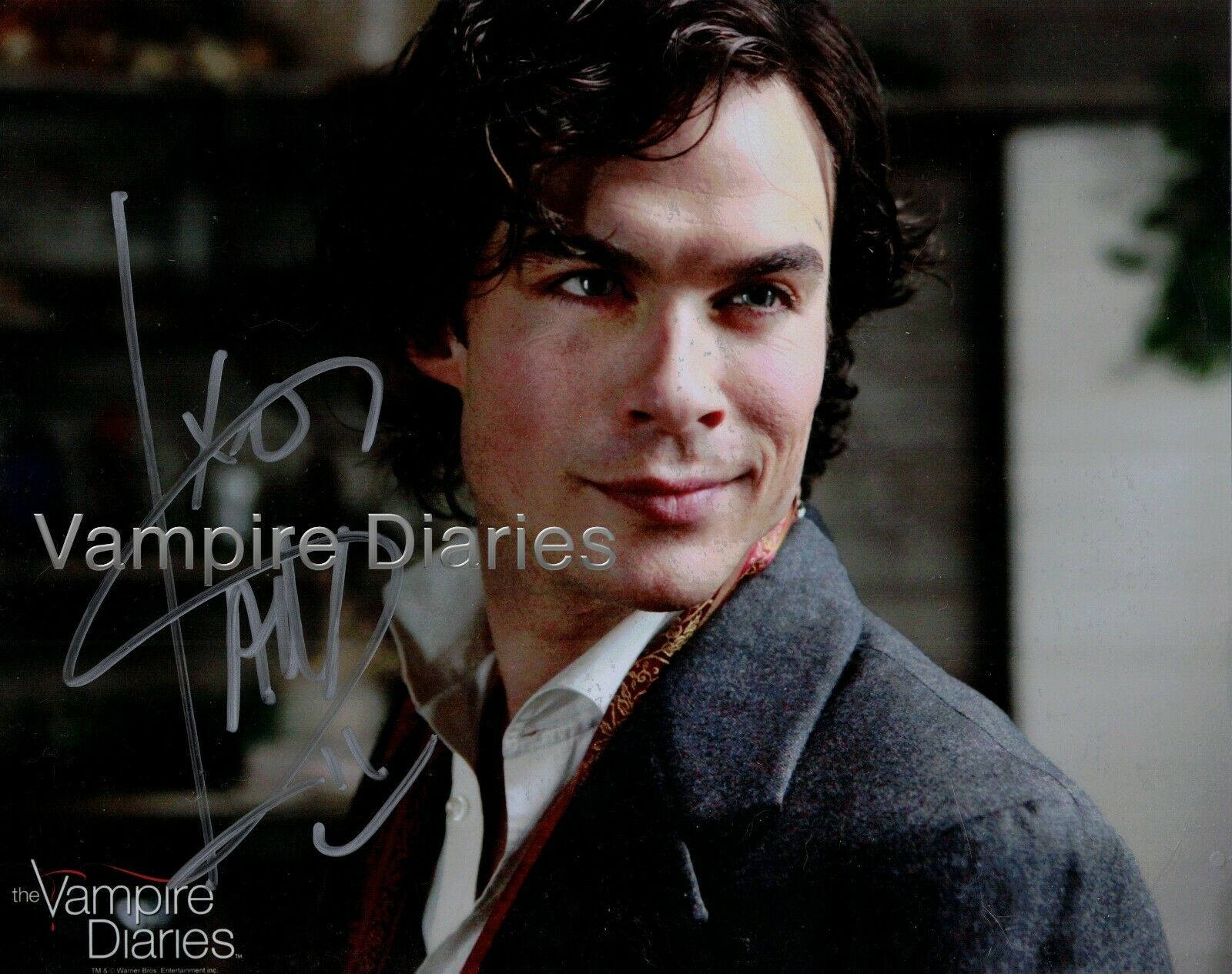Vampire Diaries Pic Original Autograph Ian Somerhalder