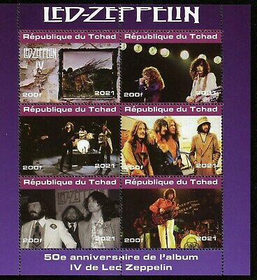 2021 50th Anniversary Of The Led Zeppelin Album Iv   Sheet Mint Never Hinged