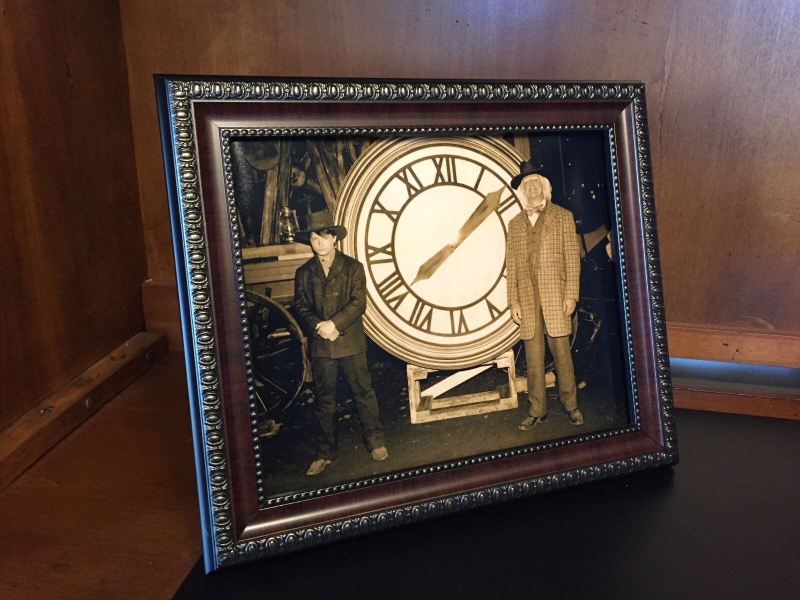 Back To The Future  - Marty & Doc With The Clock Photo Prop Reproduction 8"x10"