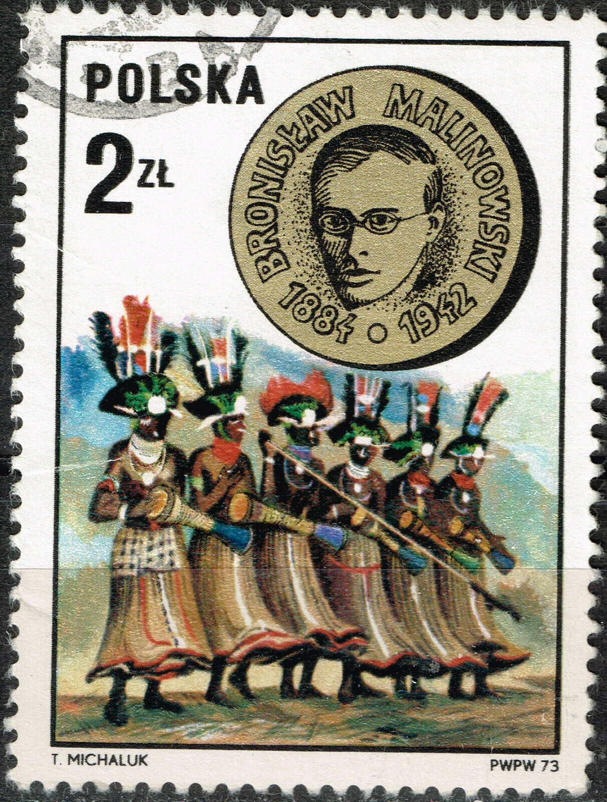 Poland Papua Culture Ethnicities Bronislaw Malinowski Stamp 1973