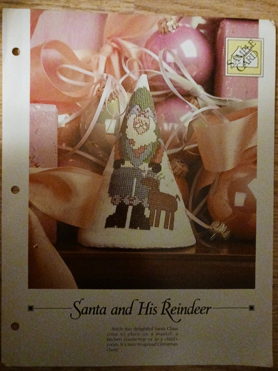 Sample Card Santa And His Reindeer